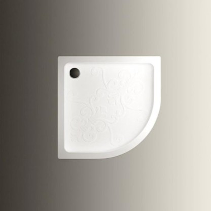 Devon&Devon Arabesque поддон четверть круга 90х90см, цвет: белый