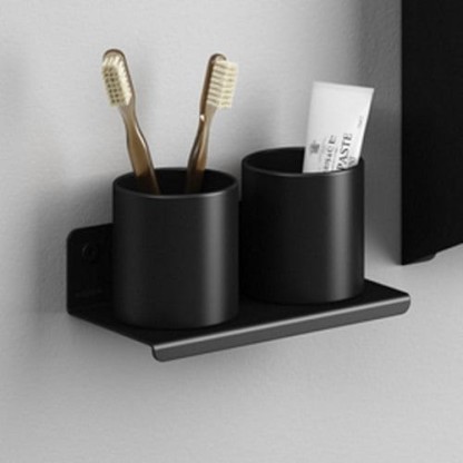 Agape Mach 2 Полка 40х10 см, настольная, цвет: черный