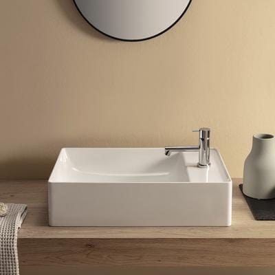 Globo T-Edge Раковина-чаша 55х35 см, без отв., на столешницу, цвет: белый