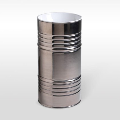 Kerasan Artwork Barrel Раковина 45х90 см, без отв., напольная, слив в пол, в комплекте сифон, цвет: белый / платина