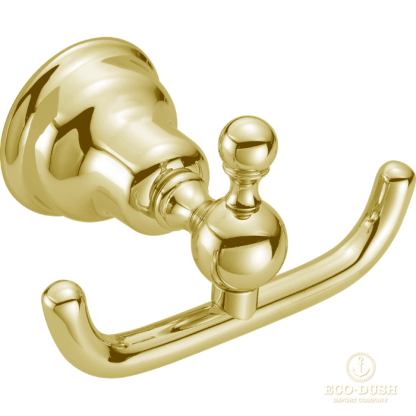 HUBER Croisette Крючок подвесной, двойной, цвет: золото