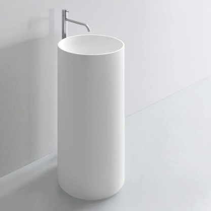 NOORTH milldue edition Раковина 44х87 см, без отв., напольная, слив в пол, цвет: белый