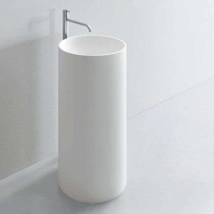 NOORTH milldue edition Раковина 44х87 см, без отв., напольная, слив в пол, цвет: белый