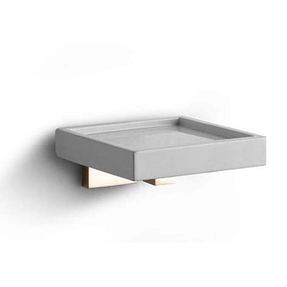 Bertocci Settecento Мыльница подвесная, цвет: белый матовый композит/nichel mat