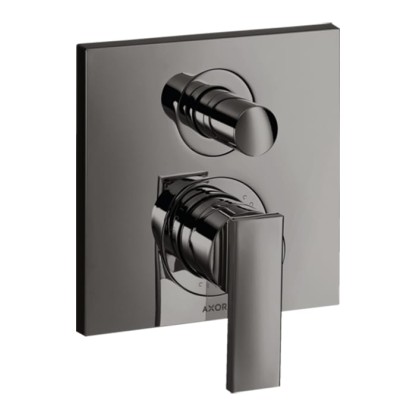 Axor Citterio Смеситель для ванны, встраиваемый, с переключателем потоков, цвет: полированный черный хром