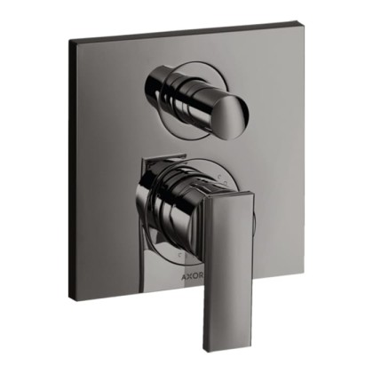 Axor Citterio Смеситель для ванны, встраиваемый, с переключателем потоков, цвет: полированный черный хром