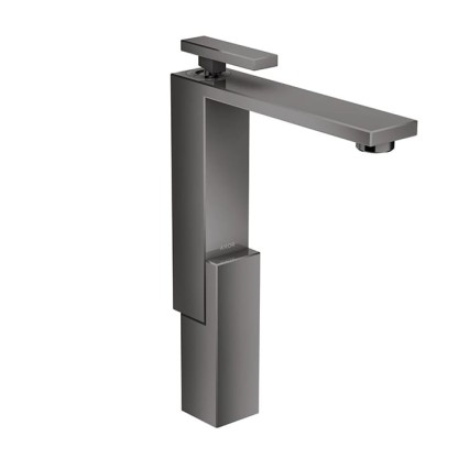 Axor Edge Смеситель для раковины, на 1 отв., с донным клапаном push/open, излив 180мм, цвет: черный