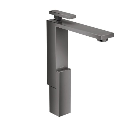 Axor Edge Смеситель для раковины, на 1 отв., с донным клапаном push/open, излив 180мм, цвет: черный