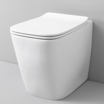 Artceram A16  Унитаз безободковый, напольный приставной слив универсальный  36х52 см, с креплениями,  цвет: белый