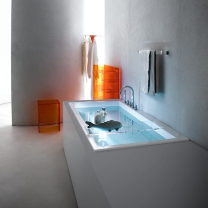 Laufen Kartell Ванна встраиваемая, 170x86x44см, встраиваемая, угловая, DX, с слив-переливом с подсветкой,материал: композит, цвет: белый