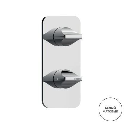 Bossini Apice Смеситель для душа, встраиваемый, термостатический, цвет: белый матовый