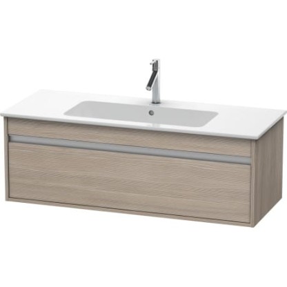 Duravit Ketho Тумба подвесная, 120x47.5х41 , с раковиной и 1 ящиком, цвет: сосна серебристая
