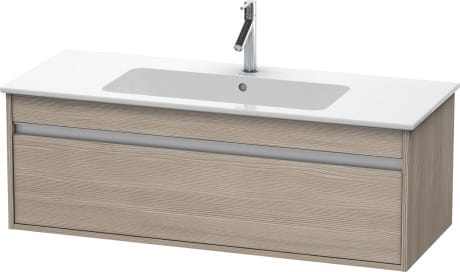 Duravit Ketho Тумба подвесная, 120x47.5х41 , с раковиной и 1 ящиком, цвет: сосна серебристая