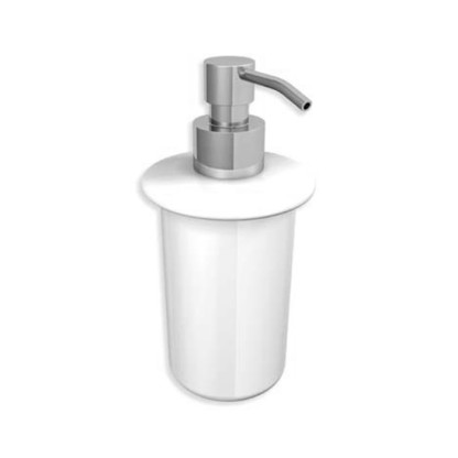 Bertocci Scacco Дозатор для жидкого мыла, керамический, цвет: белый/хром