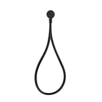 Gessi Hi-Fi Душевой магнитные комплект, состоящий из вывода воды, держателя, Darkflex шланга 1,50 м и лейки, цвет: Black XL