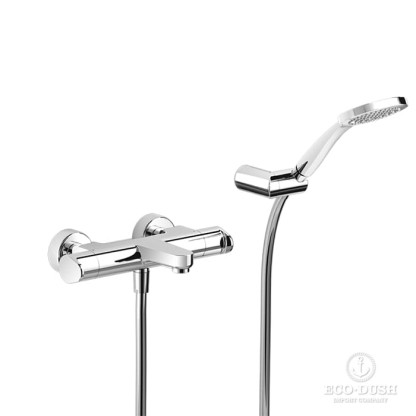 Cisal Alma Смеситель для ванны., термостатический, с ручным душем, держателем и шлангом, цвет: хром