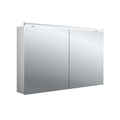 Emco Pure II Зеркальный шкаф 120см., с подсветкой  Classicleuchte, навесная модель, с подсв. для раковины, 2 дверка