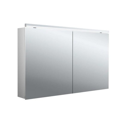 Emco Pure II Зеркальный шкаф 120см., с подсветкой  Classicleuchte, навесная модель, с подсв. для раковины, 2 дверка
