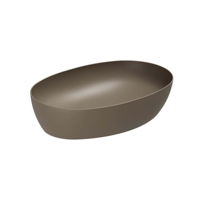 Azzurra Elegance Circle Раковина накладная, 60x40xH14 см, без отв., без перелива, цвет: Cacao