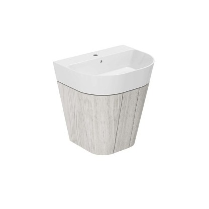 Azzurra Forma Тумба подвесная 60х47х64.5см, с 2 дверцами, с раковиной, цвет: Olmo bianco