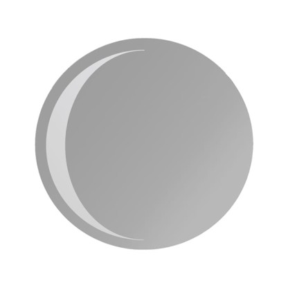 Simas Henges Зеркало круглое Mezzaluna, с подсветкой