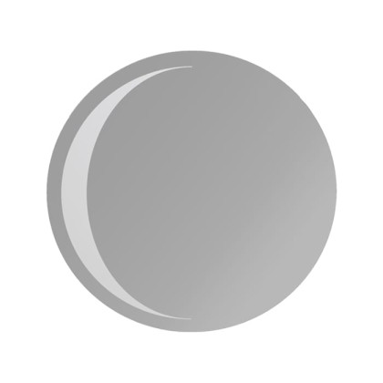 Simas Henges Зеркало круглое Mezzaluna, с подсветкой