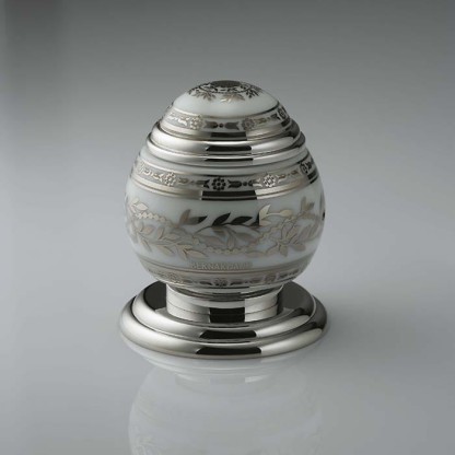 THG Marquise blanc decor platine Вентиль смесителя для раковины, ручка белая, декор платина, цвет: хром