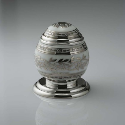 THG Marquise blanc decor platine Вентиль смесителя для раковины, ручка белая, декор платина, цвет: хром