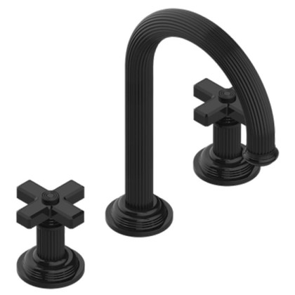 THG Grand Central Croisillon Metal Смеситель для раковины, на 3 отв., в комплекте с донным клапаном, цвет: Matt brass color PVD