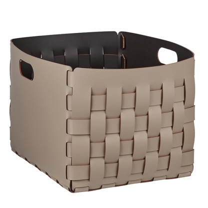 ADJ Корзинка Bottega, 35x40xH30 см., цвет: капучино/шоколад