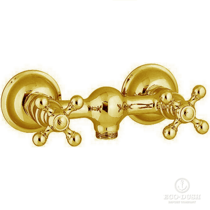 CISAL Arcana Смеситель двухвентильный настенный для душа, цвет: золото