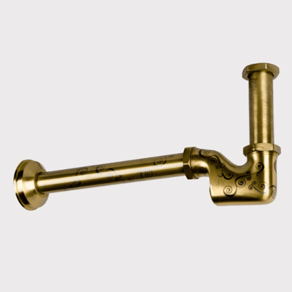 Daniel Complementi Сифон для раковины/биде, под донный клапан 1 1/4", цвет: золото