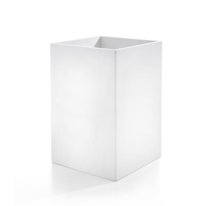 3SC Mood White Ведро, без крышки, 20х30х20 см, композит Solid Surface, цвет: белый матовый