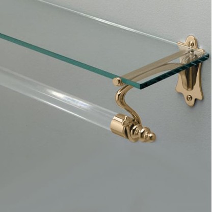 Devon&Devon Mayfair Полотенцедержатель с полочкой 55см., подвесной, цвет: золото