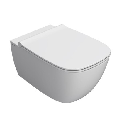 Globo Genesis Унитаз 55х36см., подвесной, безободковый, с креплением, цвет: белый матовый