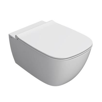 Globo Genesis Унитаз 55х36см., подвесной, безободковый, с креплением, цвет: белый матовый