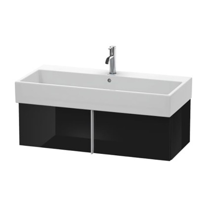 Duravit VA Тумба подвесная, 98.4x43.1х29.8см., с раковиной, 1 выдв.ящик, цвет: черный глянцевый