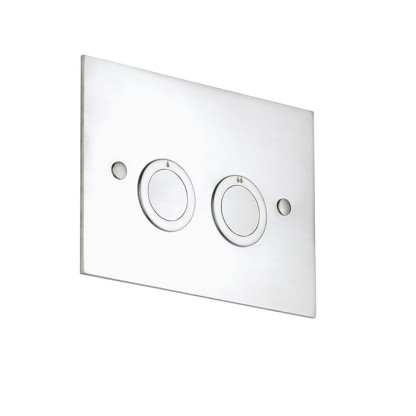 THG Клавиша смыва для унитаза двойная, для инсталляций TECE, цвет: хром