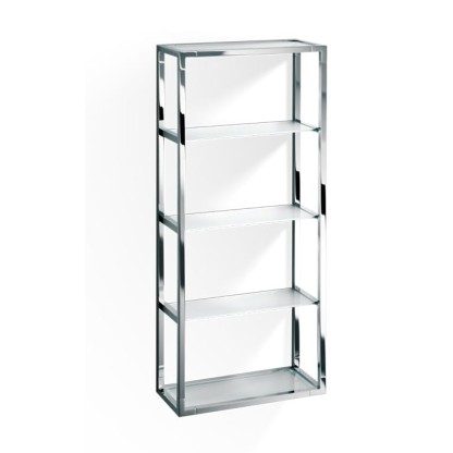 Decor Walther ET 6 Шкафчик открытый 35x15x80см, стекло сатинированное, подвесной, цвет: хром