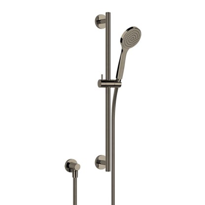 Gessi Emporio shower Душевой гарнитур, с ручным душем, шланг 1,5м и вывод воды, цвет: Finox Brushed Nickel