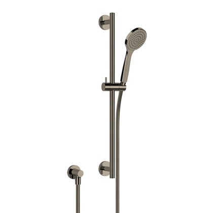 Gessi Emporio shower Душевой гарнитур, с ручным душем, шланг 1,5м и вывод воды, цвет: Finox Brushed Nickel