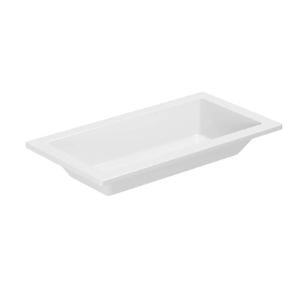 Azzurra Thin Раковина 75x40xH14 см, встраиваемая без отв., цвет: Bianco lucido