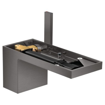 Axor MyEdition Смеситель для раковины 70, на 1 отв., без панели, цвет: шлифованный черный хром