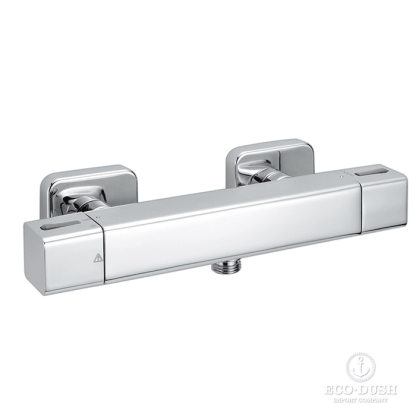 CISAL Cubic Смеситель термостатический настенный для душа, цвет: хром