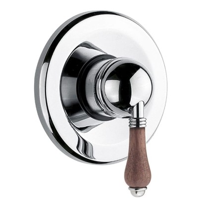 Nicolazzi Forest Встраиваемый смеситель для душа, 1 источник, ручки дерево, цвет: хром