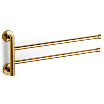 Bertocci Cinquecento Полотенцедержатель двойной, поворотный 37 см, подвесной, цвет: золото