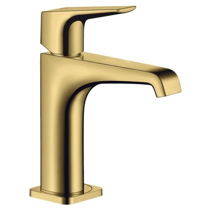 Axor Citterio E Смеситель для раковины, на 1 отв., излив: 14.3см, без донного клапана, цвет: полированное золото