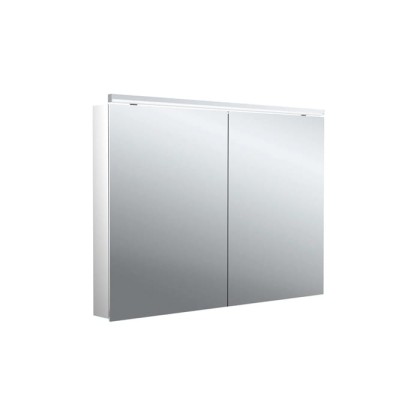 Emco Flat II Зеркальный шкаф 100см., с подсветкой Classicleuchte, навесная модель, с подсв. для раковины, 2 дверка