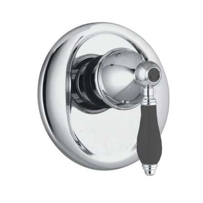 Fima Carlo Frattini Herend Смеситель для душа, встраиваемый, черные ручки, цвет: хром