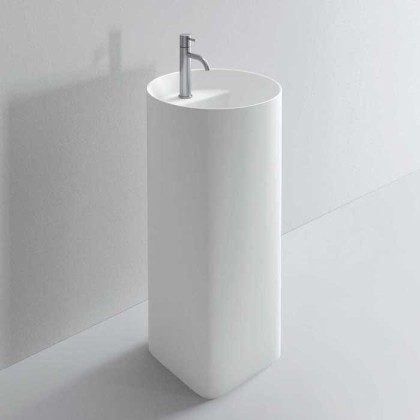 NOORTH milldue edition Раковина 44.6х88 см, 1 отв., напольная, слив в пол, цвет: белый